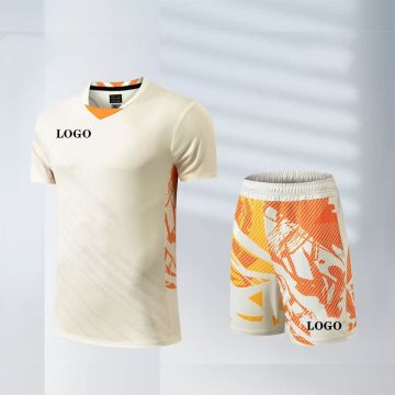 Chinna National Badminton Team 2025 Badminton Jersey （Men's Beige)