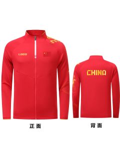 Paris Games National Team Men's red  Table Tennis Jacket