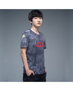  2020 S10 LOL LPL LGD Team Custom T-Shirt Jersey - Gray