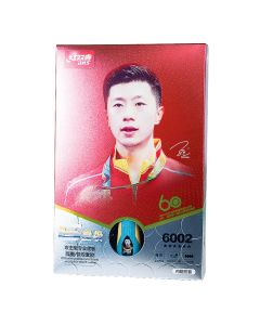 DHS T6002 6-Star Table Tennis Racket | Long Handle Shakehand, Double Pimple-In Rubber, With Case